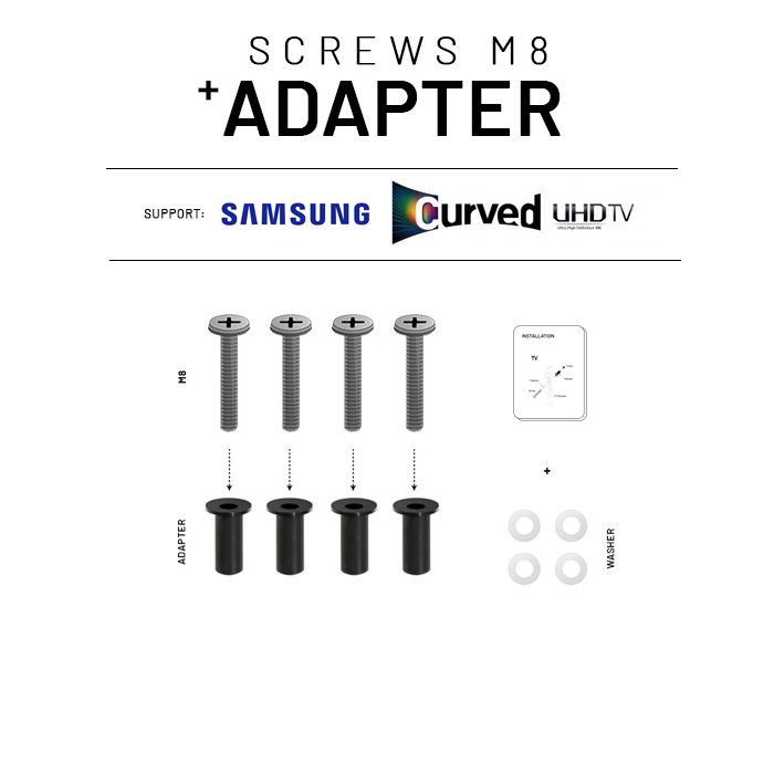 Samsung Adapter + Screw for Curved TV Wall Mount Bracket Mounting