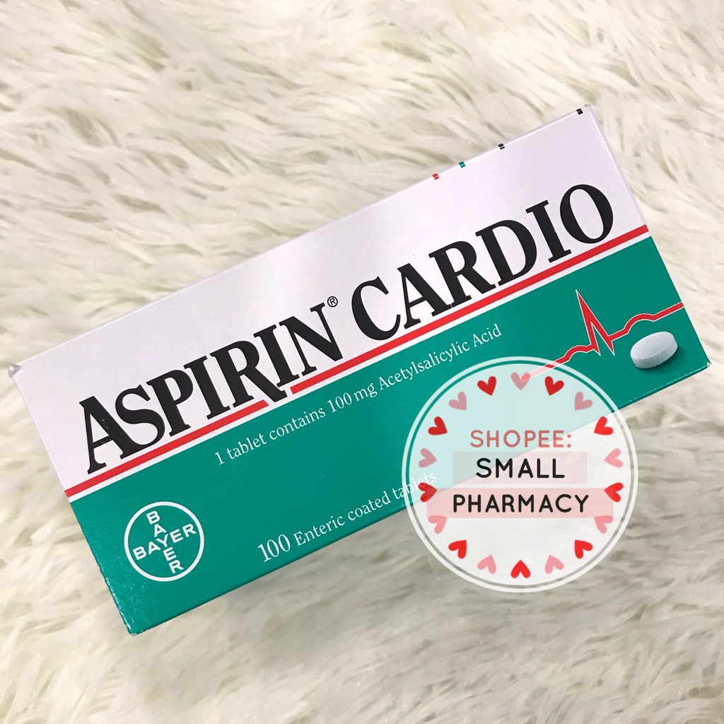 Aspirin Cardio 100mg Acetylsalicylic Acid 100 enteric coated tablets