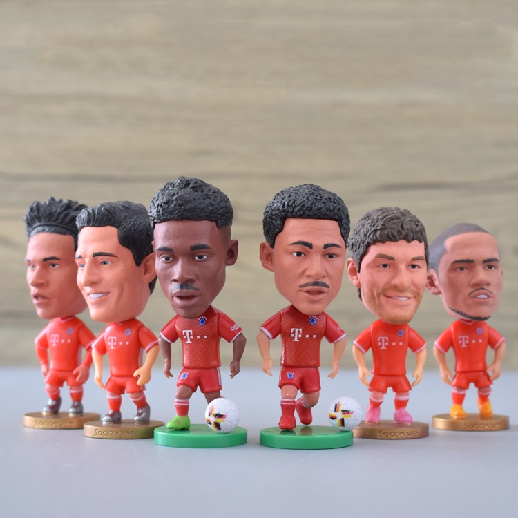 Bayern Munich Lewandowski Muller Sane Neuer Ribery Alonso James Lahm Football Star Figures Soccerwe/Kodoto