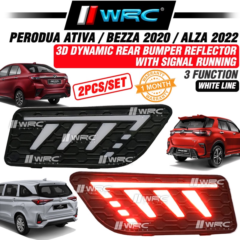 Perodua Ativa / Bezza 2020 2022 / Alza 2022 3D Dynamic Rear Bumper