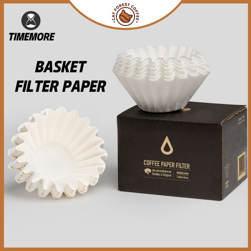 TIMEMORE Basket Filter Paper Cake Shapes Filter Paper Filter