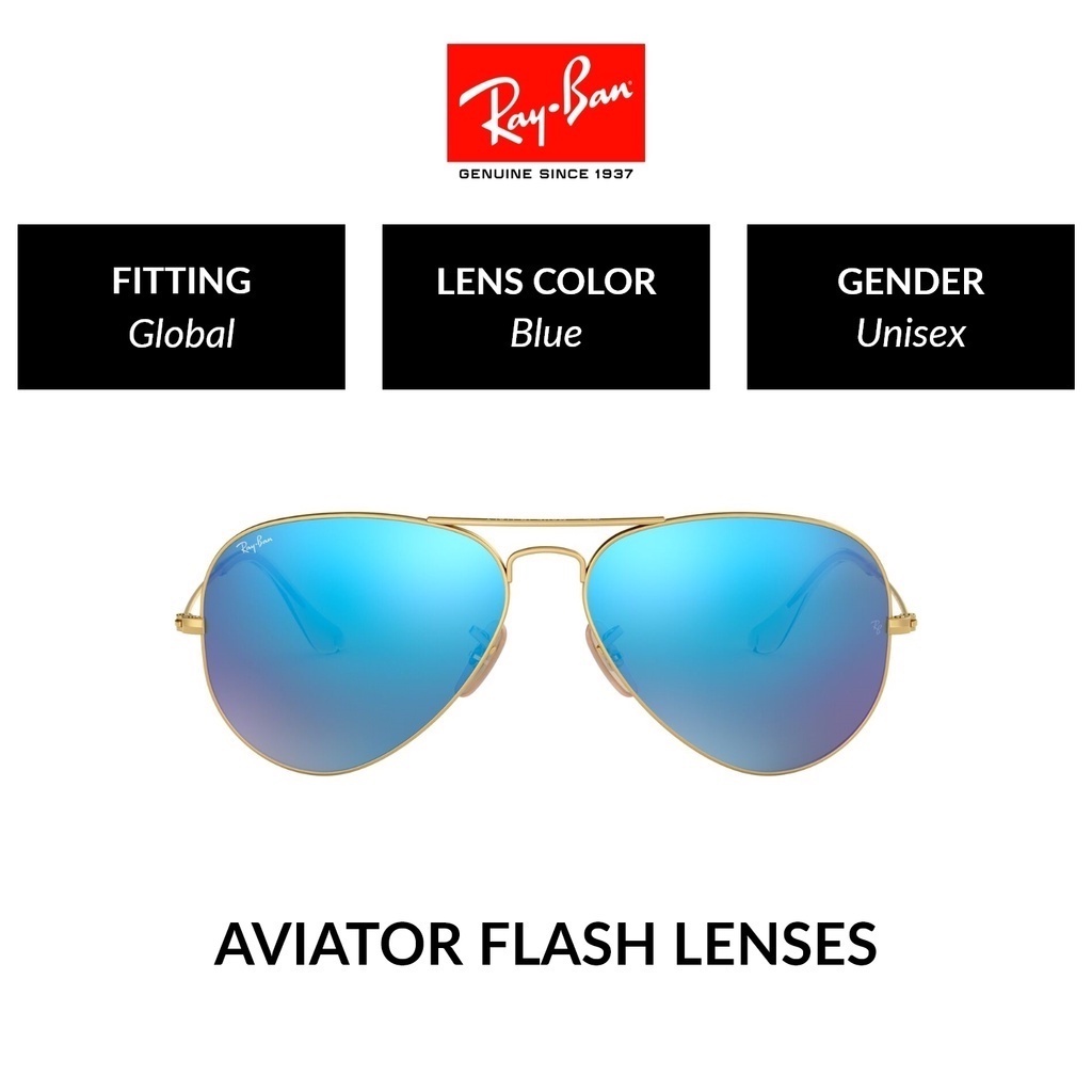 Ray-Ban AVIATOR LARGE METAL | RB3025 112/17 | Unisex Global Fitting |  Sunglasses | Size 58/62mm | Shopee Malaysia