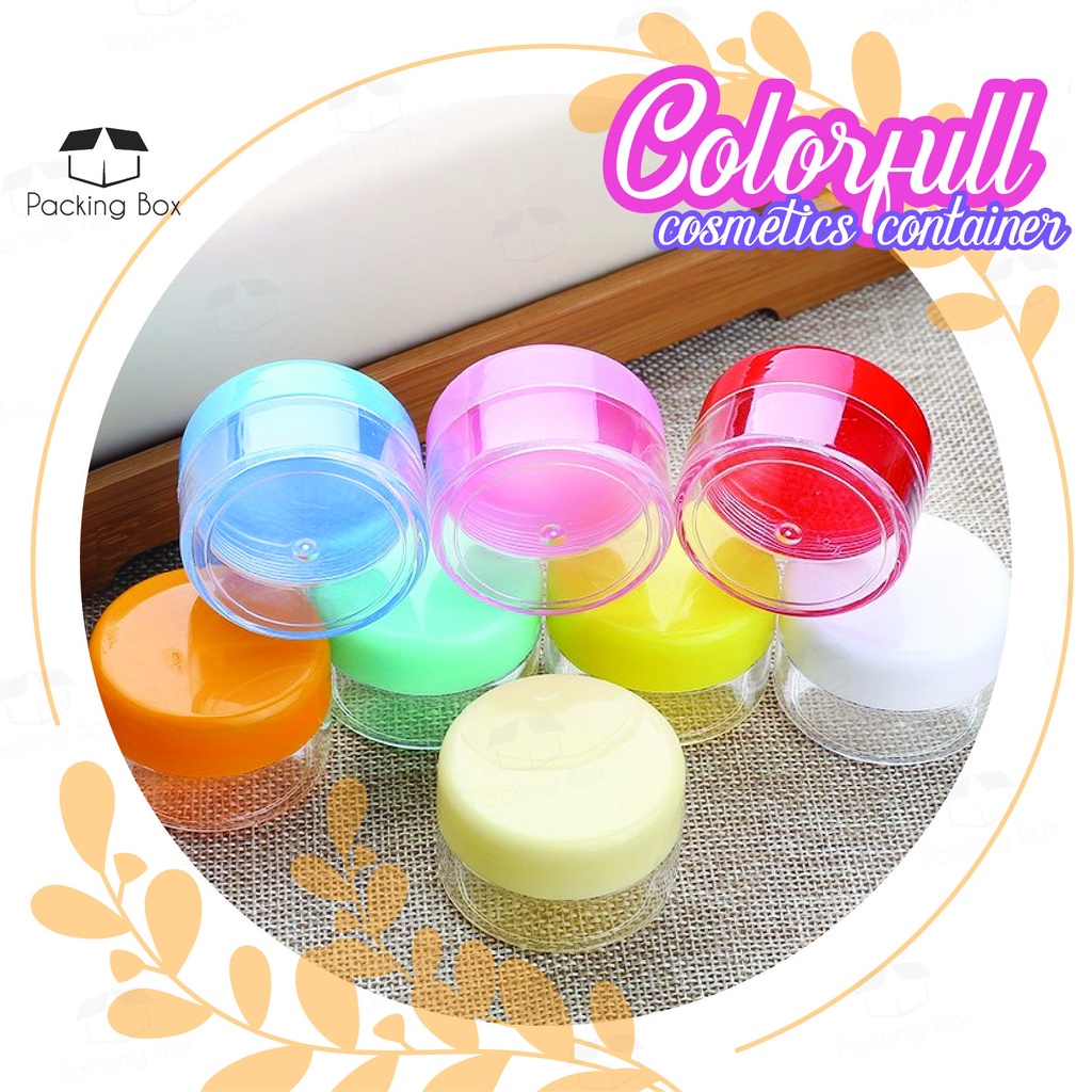 Round Cosmetic Jar Kosmetik Jar 3g 5g 10g Cosmetic Small Container Round Shape Cosmetic Jar Bekas