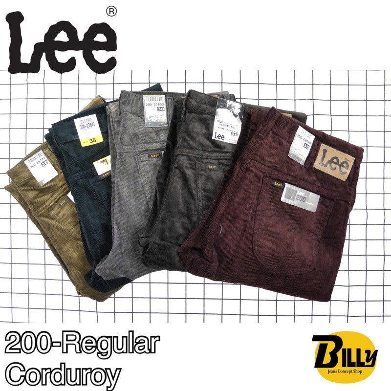 LEE Brand Men 200 Regular Corduroy Jeans | Shopee Malaysia