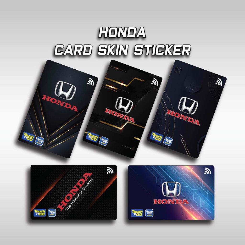 Honda Card Skin Sticker (TnGo / Card Access / ATM Card) Shopee Malaysia