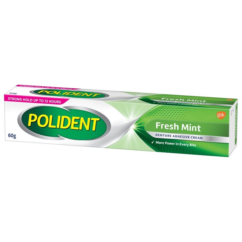 Polident Fresh Mint Denture Adhesive Cream 60g Shopee Malaysia