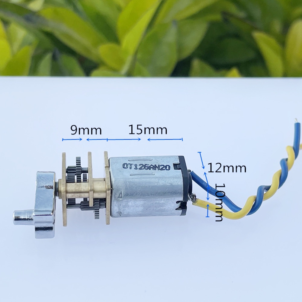Mikro N20 Full Metal Gearbox Gear Motor Dc 3V 5V 6V 32Rpm-60Rpm Lassú Sebességű Nagy Nyomaték - Foto 7