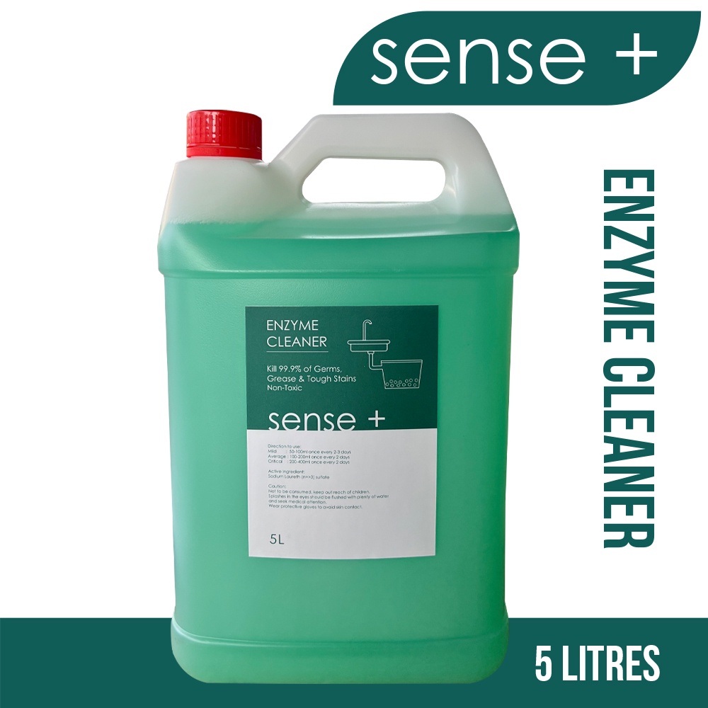 Sense+ Enzyme Cleaner (Grease Trap) 5L Eco Bio Degreaser Grease Trap