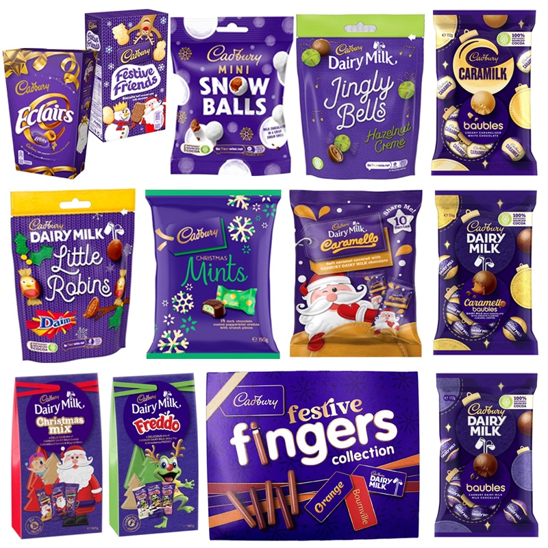 Cadbury Dairy Milk Chocolate (Limited Edition) Xmas Gift Box/Gift Bag/Christmas Chocolate/Fingers Collection/Baubles