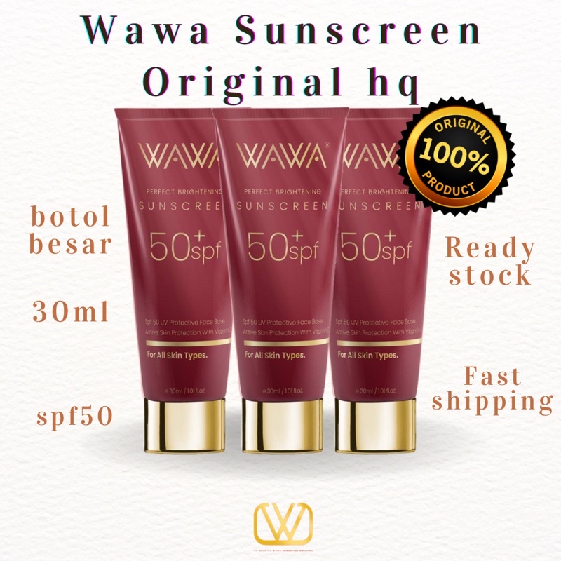 [💯 ORIGINAL] PRODUK WAWA SUNSCREEN FACE WAWA SUNSCREEN SPF 50 SUN