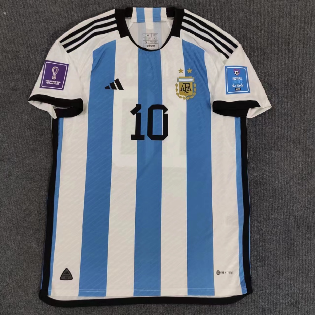 Adidas Argentina Away Jersey 2022 World Cup Kit M / 3 Stars Champions