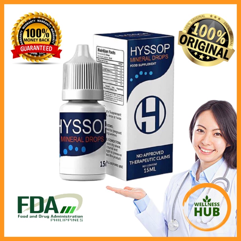 Hyssop Mineral Eye Drops 100 Original Diabetic 15ml Pugita