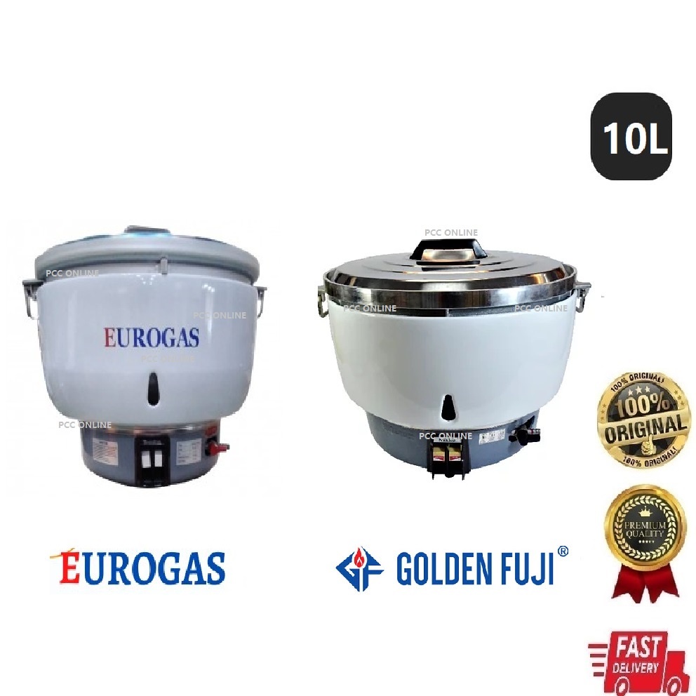 EUROGAS GAS RICE COOKER EGRC10Liter / GOLDEN FUJI ELECTRIC RICE COOKER GDHR60 10Liter