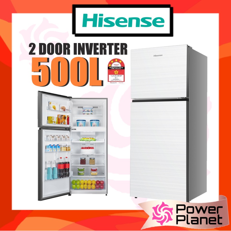 Hisense 2 Door Inverter 500l Fridge Rt549n4abu Black Rt549n4awu White Refrigerator 6397