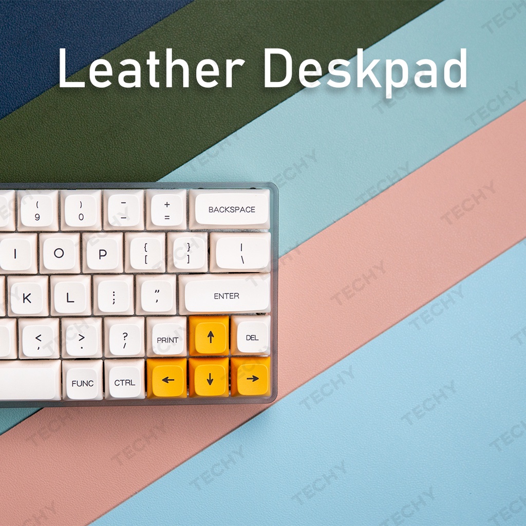 [READY STOCK] Leather Mousepad Deskpad Keyboard Mat Desk Mat Table Mat Mouse Pad PU Leather Techy Tech Store