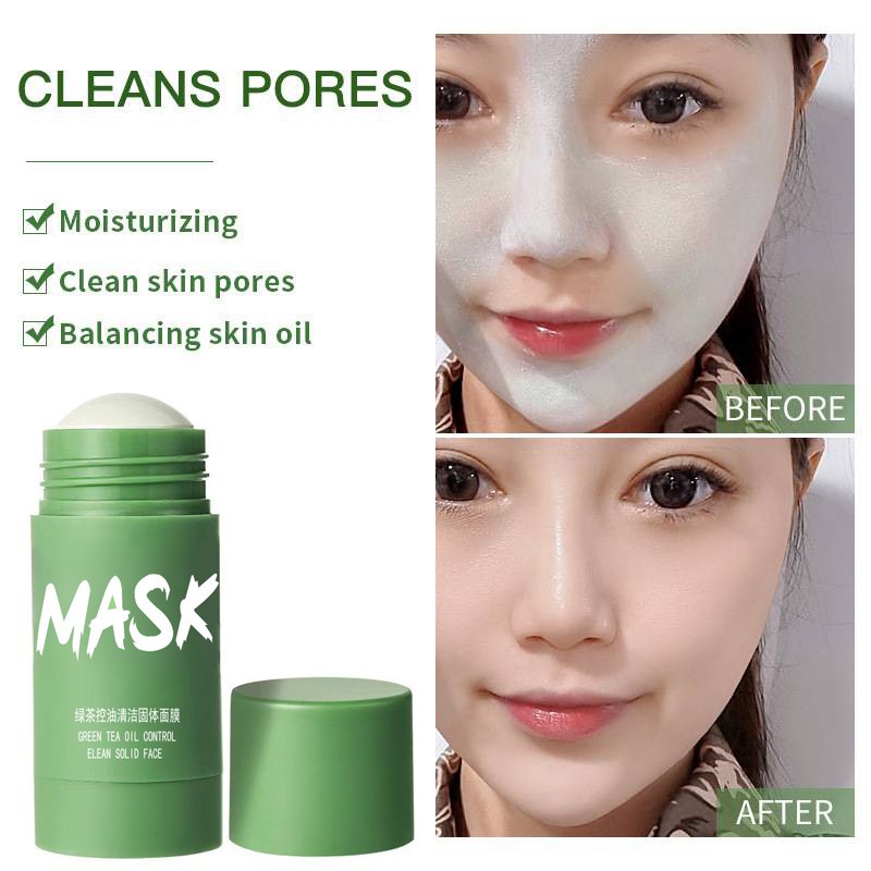 Green Tea Mask Stick Blackhead Removal Buang Blackhead Delicate Pore ...