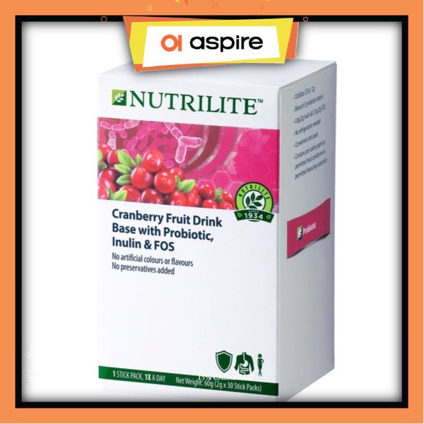 Amway Nutrilite Cranberry Fruit Drink Base With Probiotic, Inulin & FOS