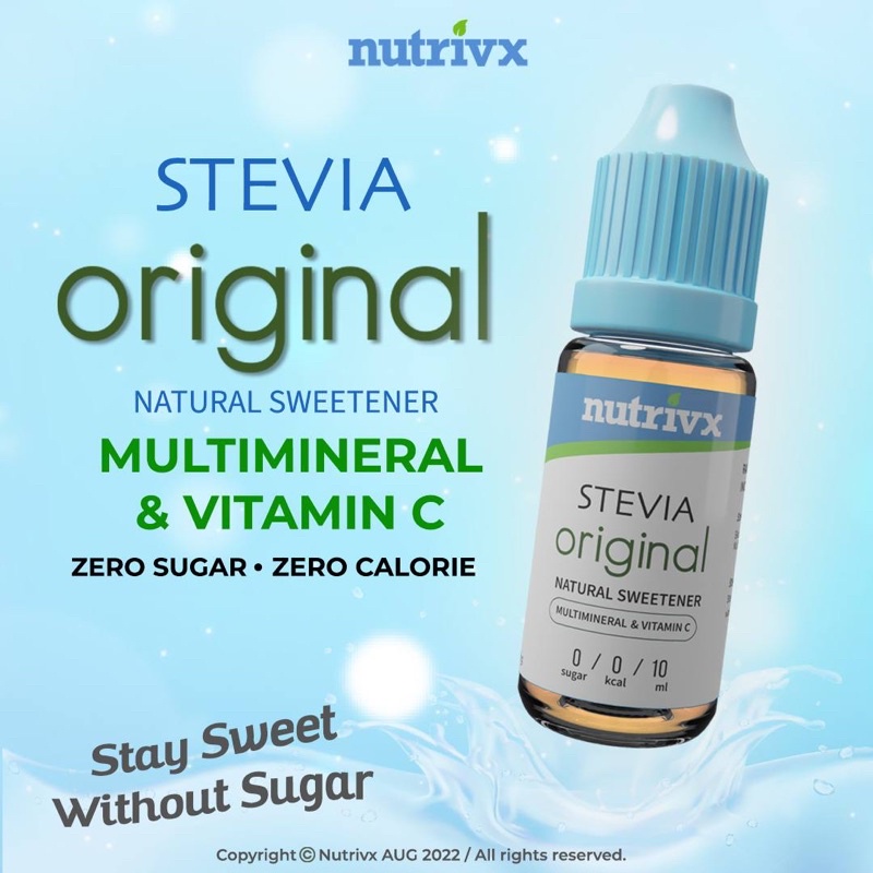 STEVIA NO SUGAR ORIGINAL NUTRIVX Stevia Pemanis Semulajadi Shopee Malaysia
