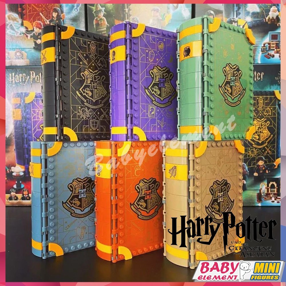 Harry Potter Magic Books Hogwarts Building Blocks Charms Divination Class Creative Model DIY Toys Gifts