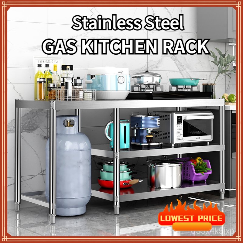 Menebal Stainless Steel Kitchen Stove Rack / Gas Rack / Cooking Table