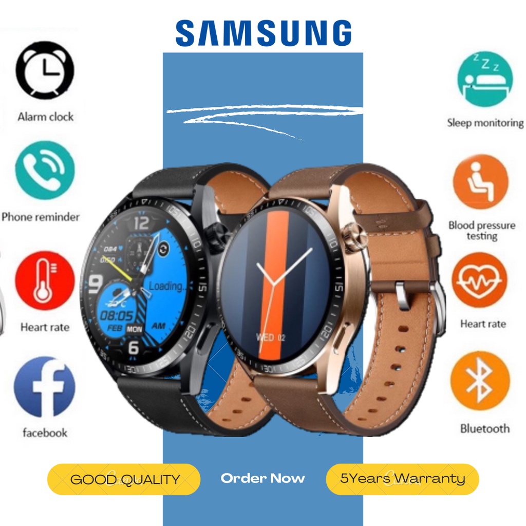 Samsung 2022 Men Smart Watch Heart Rate Monitor Sports Waterproof Men's