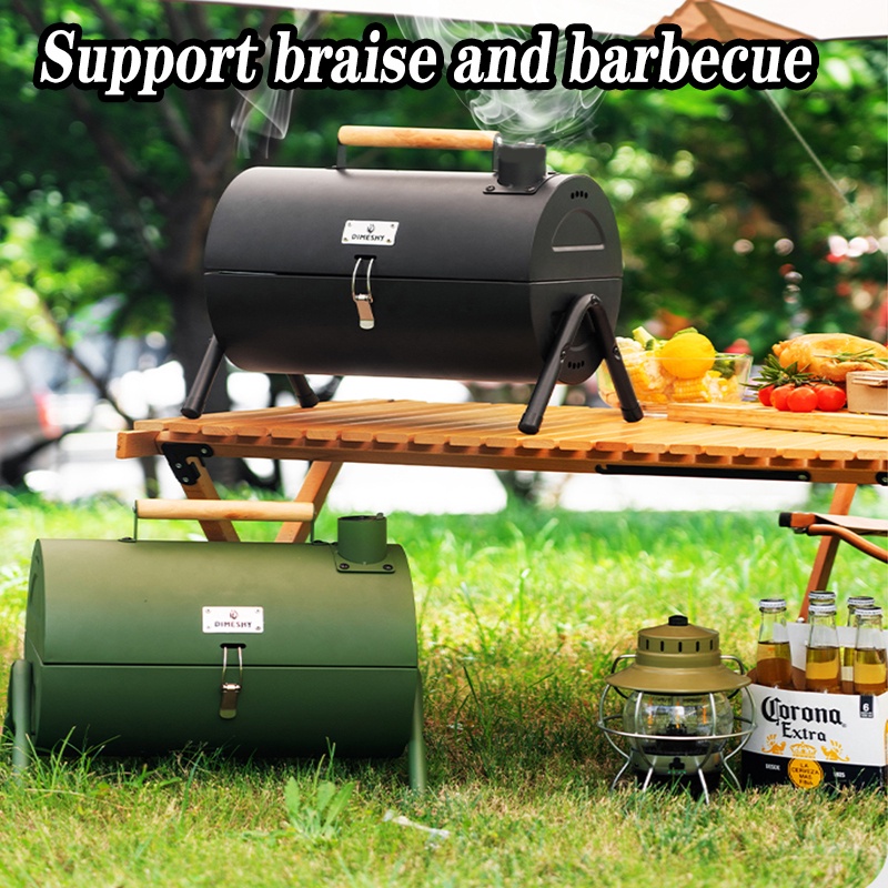 Charcoal Bbq Grill barbecue outdoor griller cooking Smoker Grillr Double sided barbecue grill