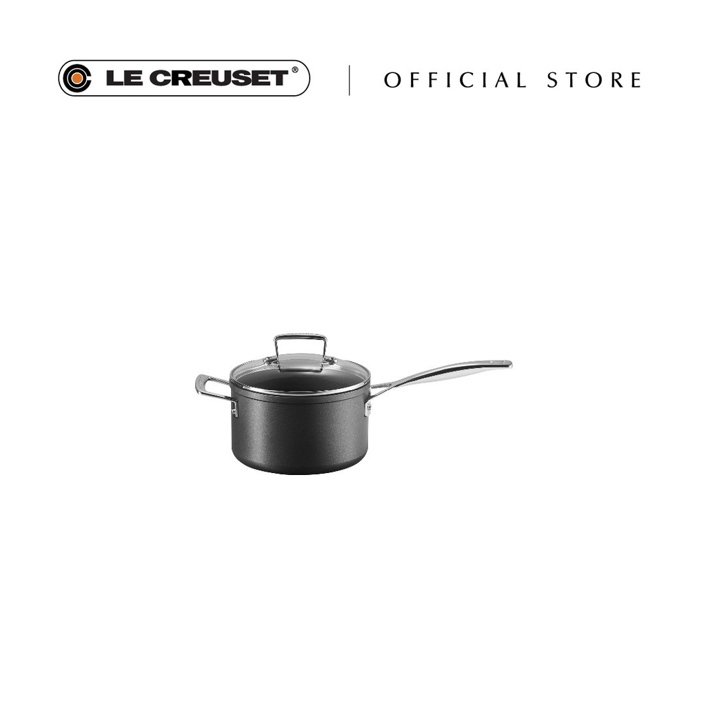 Le Creuset TNS Saucepan 18 x 11.1cm With Helper Handle and Glass Lid