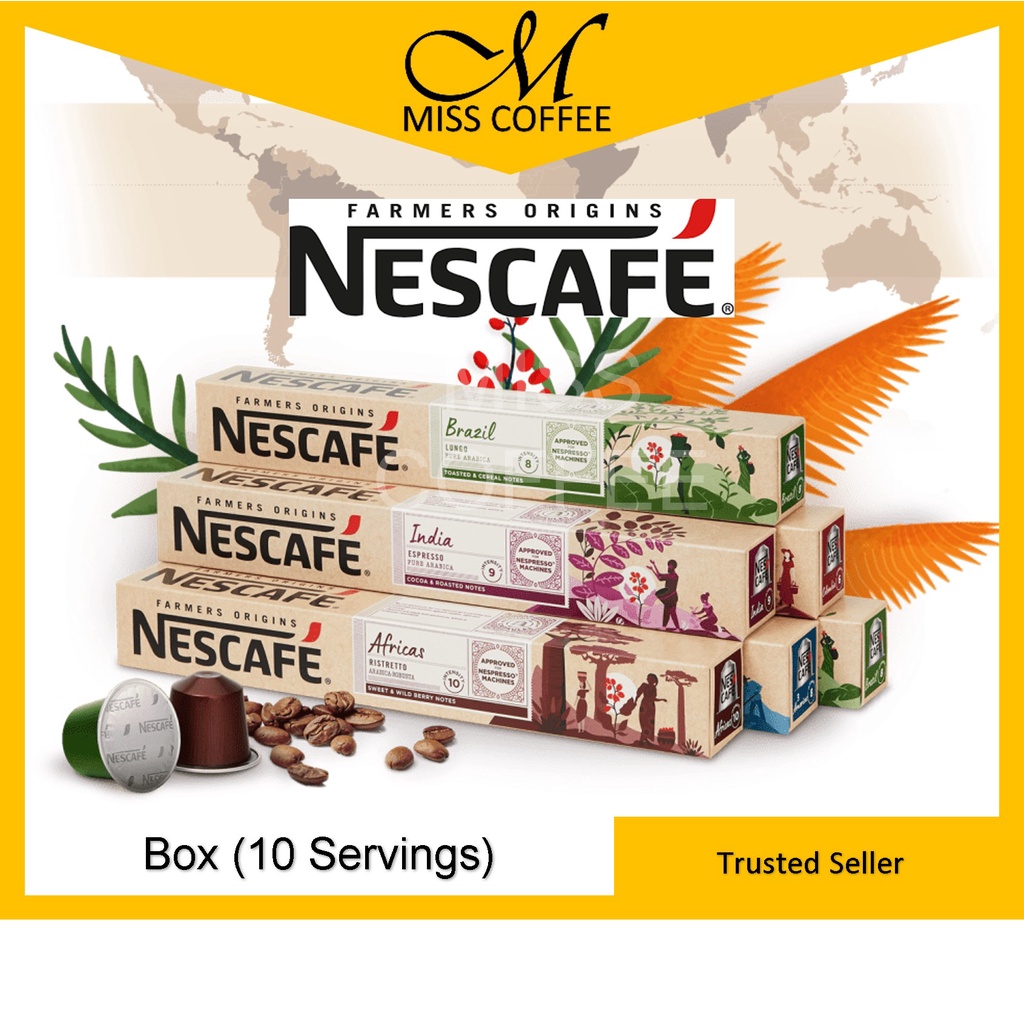 NEW Nescafe Nespresso Coffee Capsules Farmers Origin 3 Americas