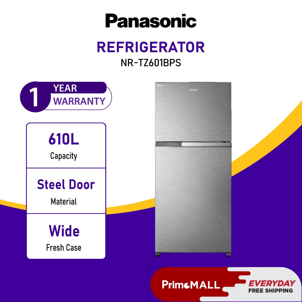PANASONIC Refrigerator NRTZ601B 610L Inverter Fridge 2 Door Top