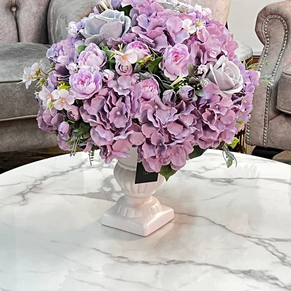 Gubahan Bunga English Style Artificial Hana Purple Design Ansflorists