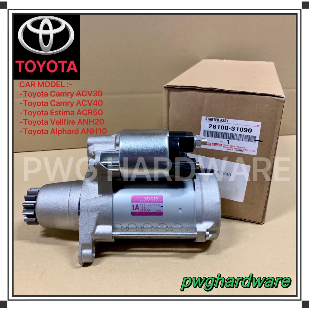 New Original Starter For Toyota Camry ACV30 ACV40 / Toyota Estima ACR50 /Toyota Vellfire ANH20