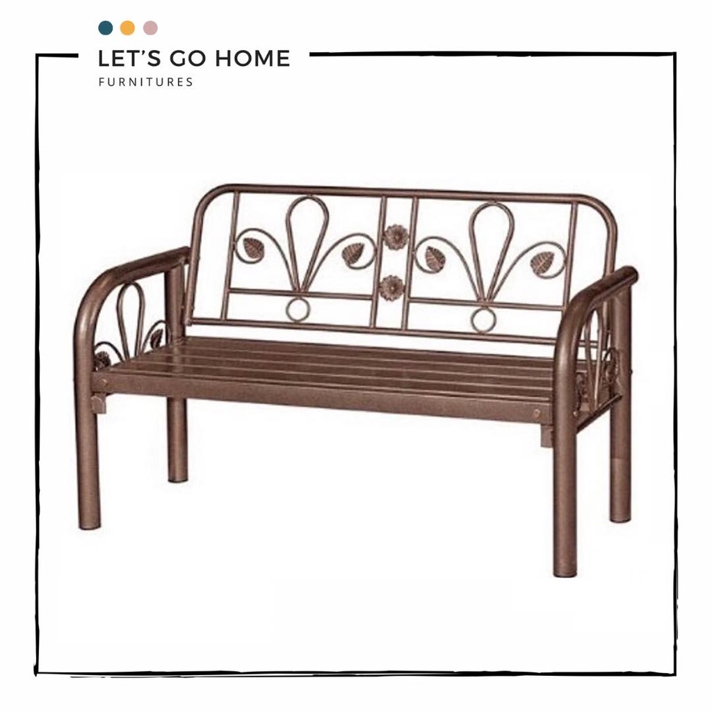 4‘ Metal Bench Chair Outdoor/Indoor Metal Garden Bench Chair Kerusi