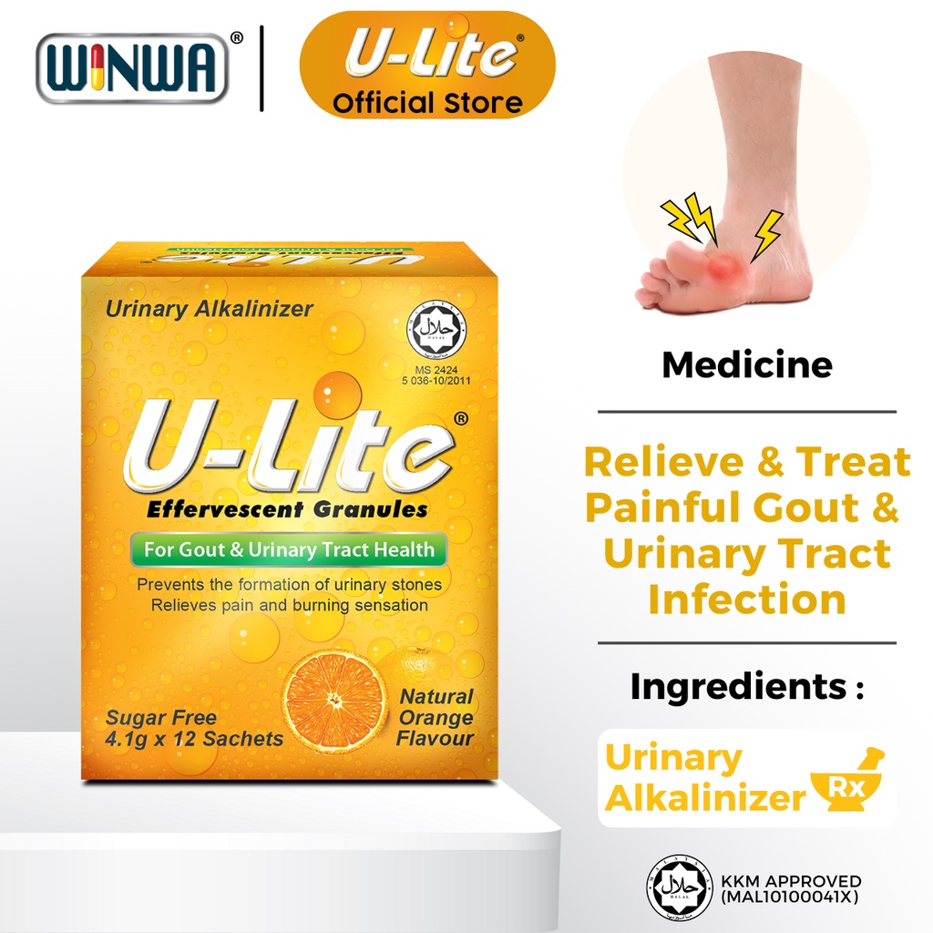 ULITE Effervescent Granules Sachet (12's/28's) Alkalinizer For