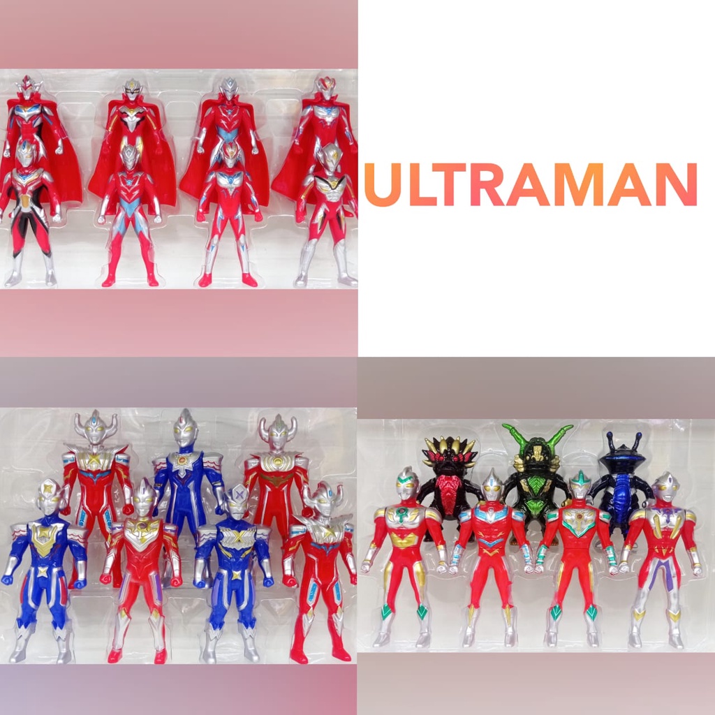 ULTRAMAN TOY MAINAN ULTRAMAN FIGURE SET COLLECTION TOYS FOR KIDS BOYS