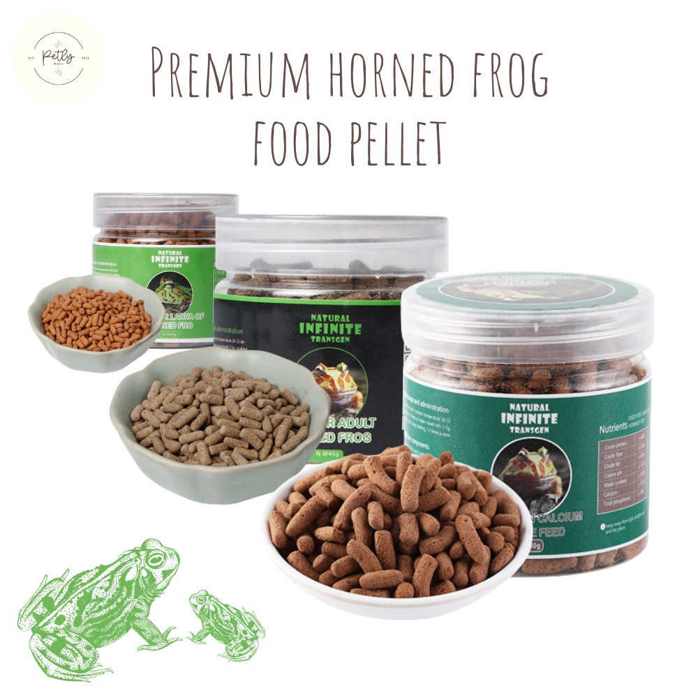 [PetlyMall] Premium Horned Frog Pacman Frog Food Shrimp Fish Flavor