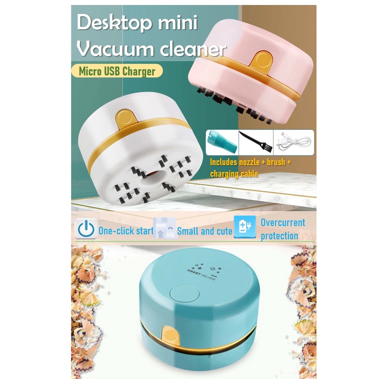 【Multiple Styles Ready Stock】Desktop mini vacuum cleaner (charging type