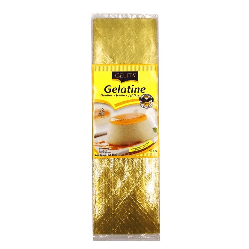 [HALAL] 220260 bloom GELITA Leaf Gelatine (10 Sheets per pack