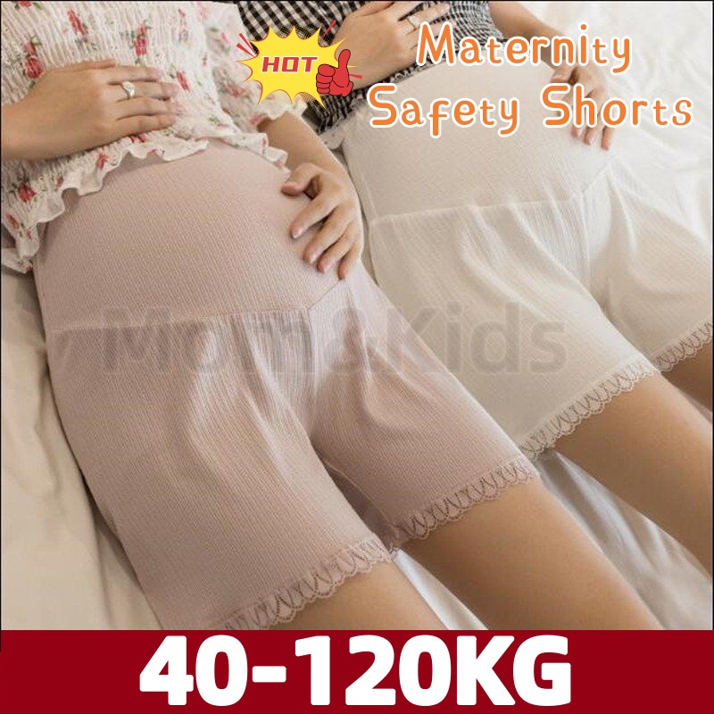 Mom&Kids High Quality 40-120KG Ready Stock Plus Size Maternity Safety Pants Maternity Leggings Summer Thin Loose Maternity Shorts Maternity High Waist Shorts Maternity Pants Seluar Mengandung 孕妇装 孕妇 孕妇短裤 孕婦裝 新款 孕婦褲