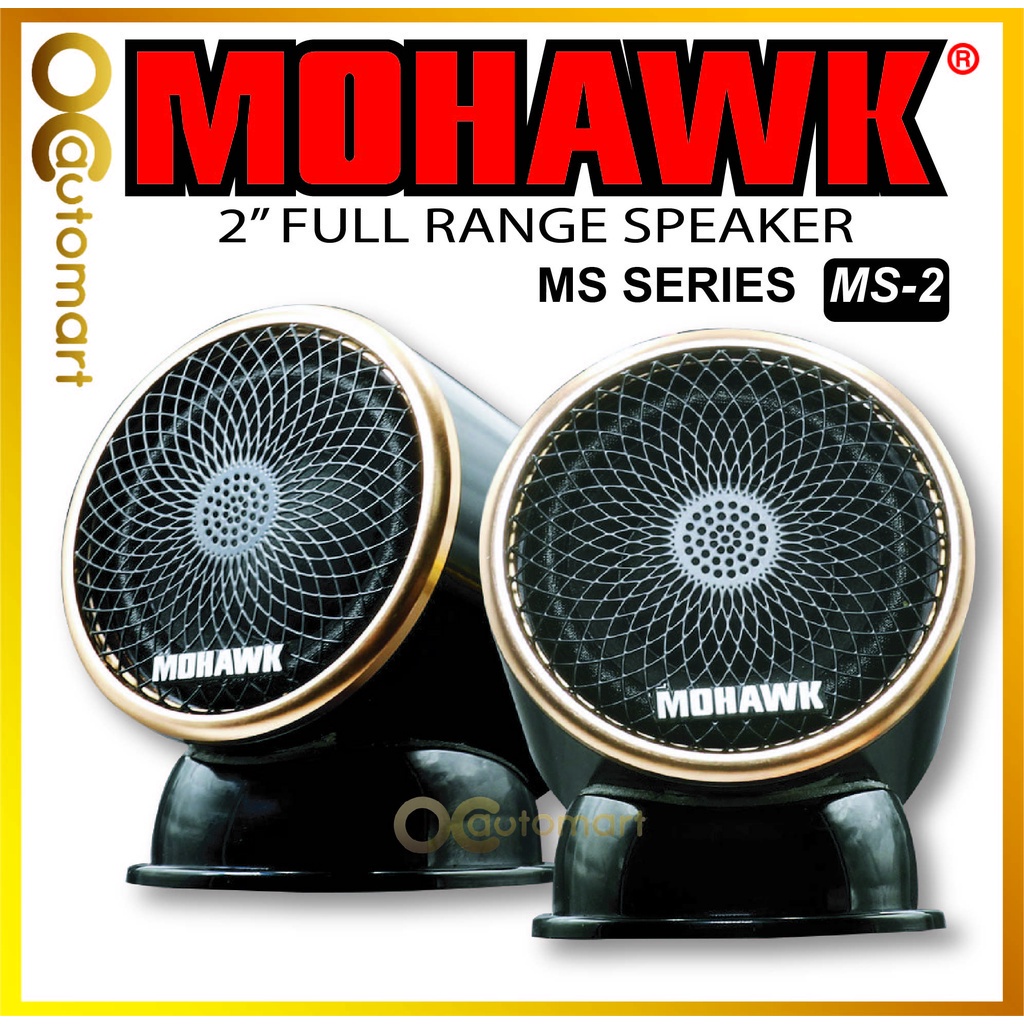 MOHAWK MY Series MS2 2 Way Full Range 180Watt With Bass Car Speaker