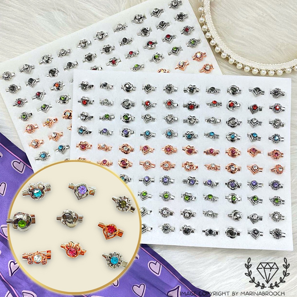 HOT kerongsang baby brooch 25pc/50pc/100pc pin tudung kerongsang korea borong 100pcs mix design murah comel fashion