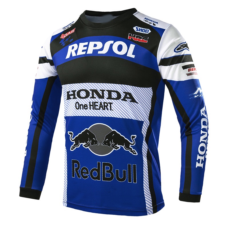 Honda Motorcycle Shirt motor Cycling Jersey riding clothes jerseys for bike Racing set for men sports LongSleeve apparel jacket couple mtb (add 1 sizes)