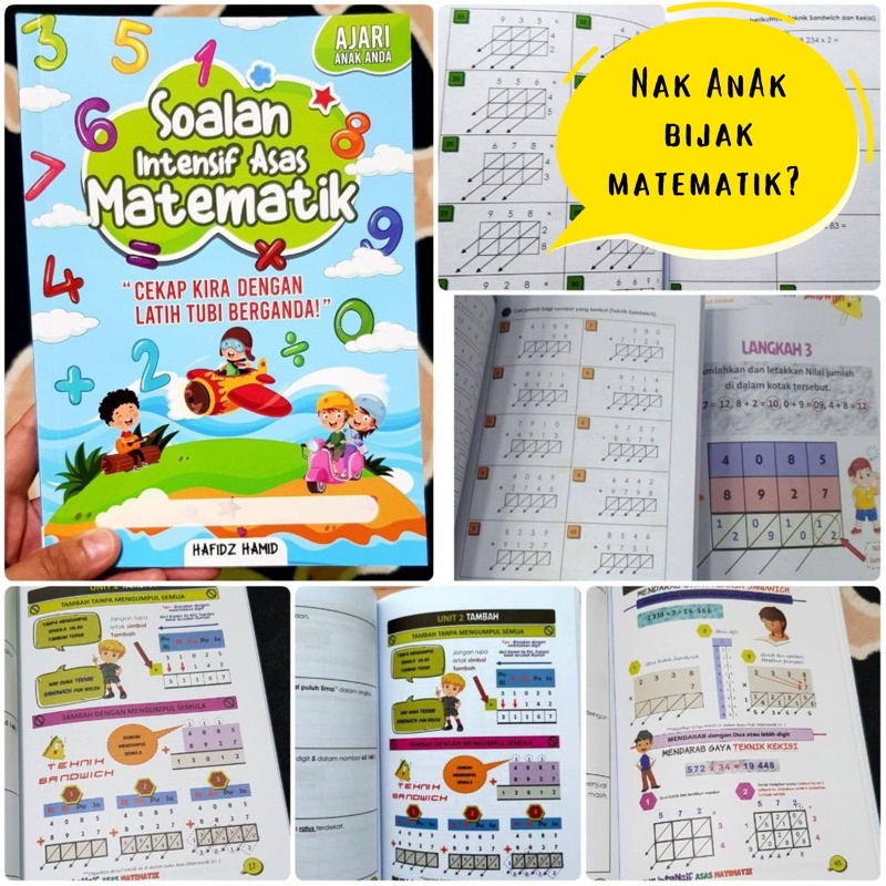 Buku Latihan Matematik Darjah 1 - Darjah 6 | Soalan Intensif Asas ...