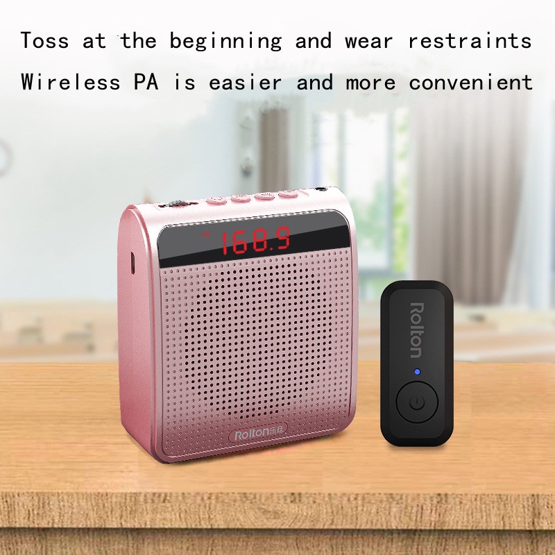 Rolton K100 Wireless Voice Amplifier Bluetooth Speaker Microphone for
