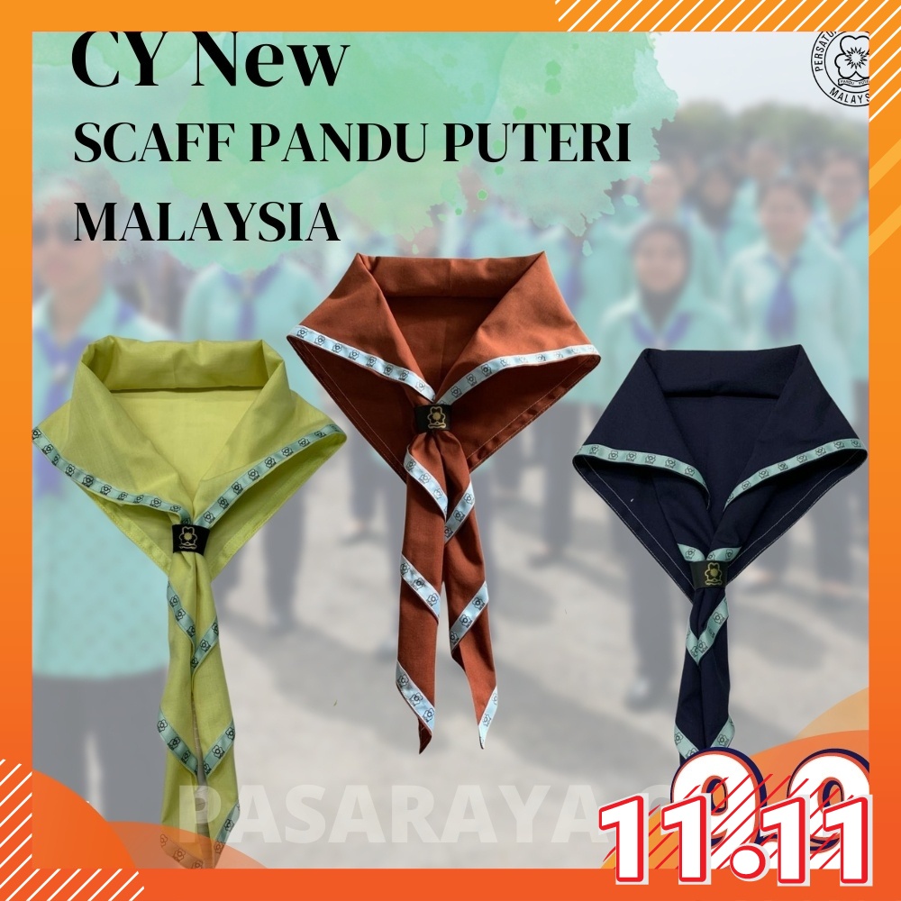 CY NEW SCAFF PANDU PUTERI MALAYSIA DARK BLUE / BROWN / YELLOW