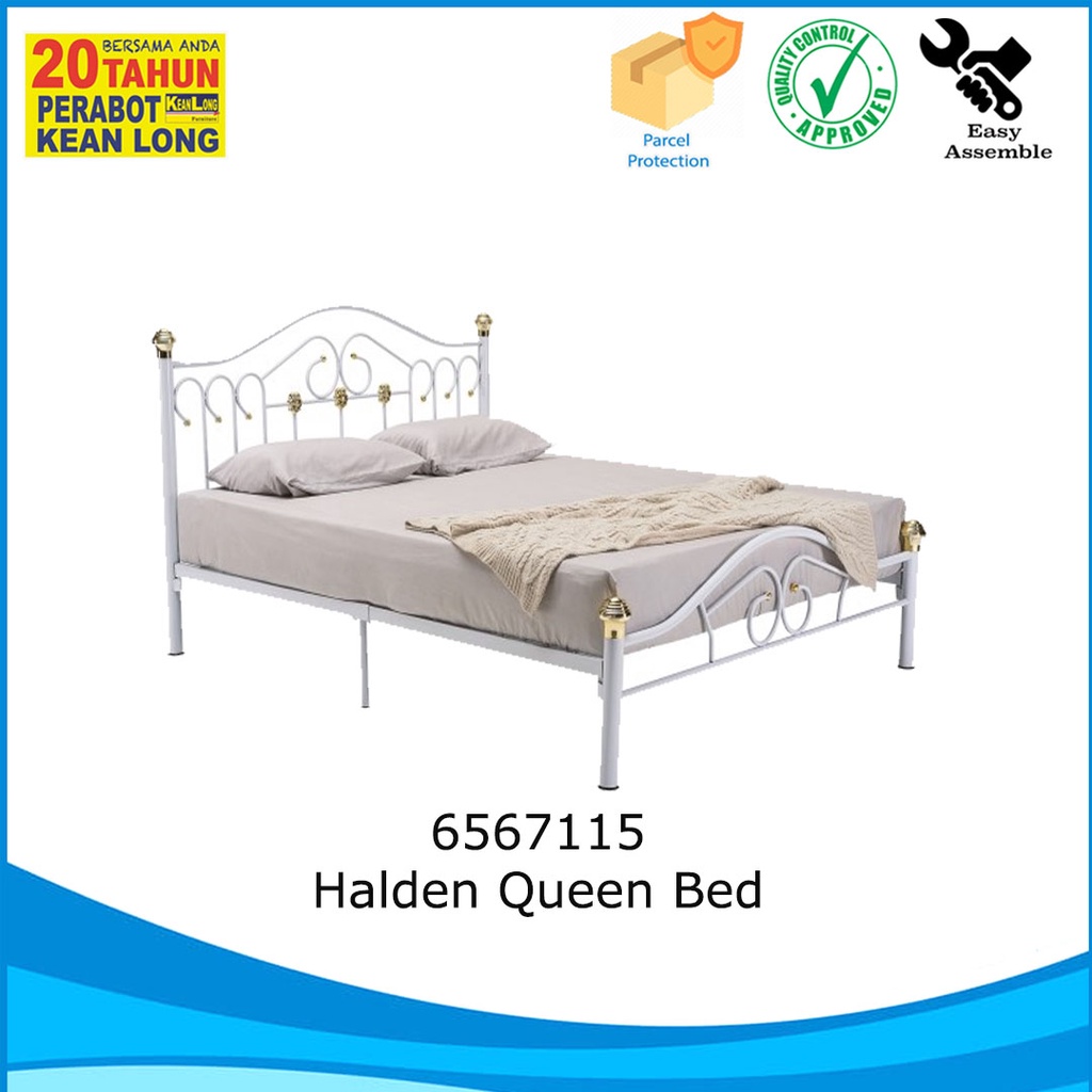 KLSB Metal Solid Bed Frame / Queen Bed/ Katil Kelamin Besi / Bingkai ...