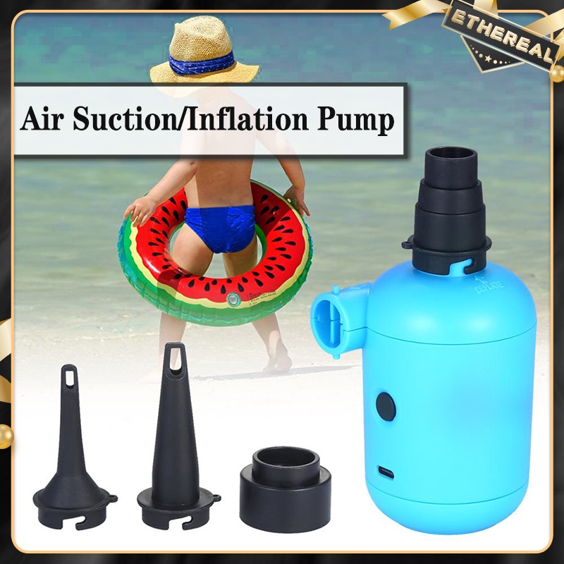 Electric Pump Air Suction/ Inflation Pump USB Charging Electric Pump Storage Floating Bag Boat Bed Sofa