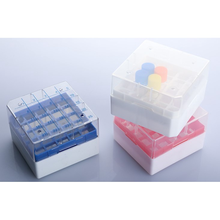 1.5mL / 2mL Microcentrifuge Tubes Cryogenic Vial Storage Box, for 25