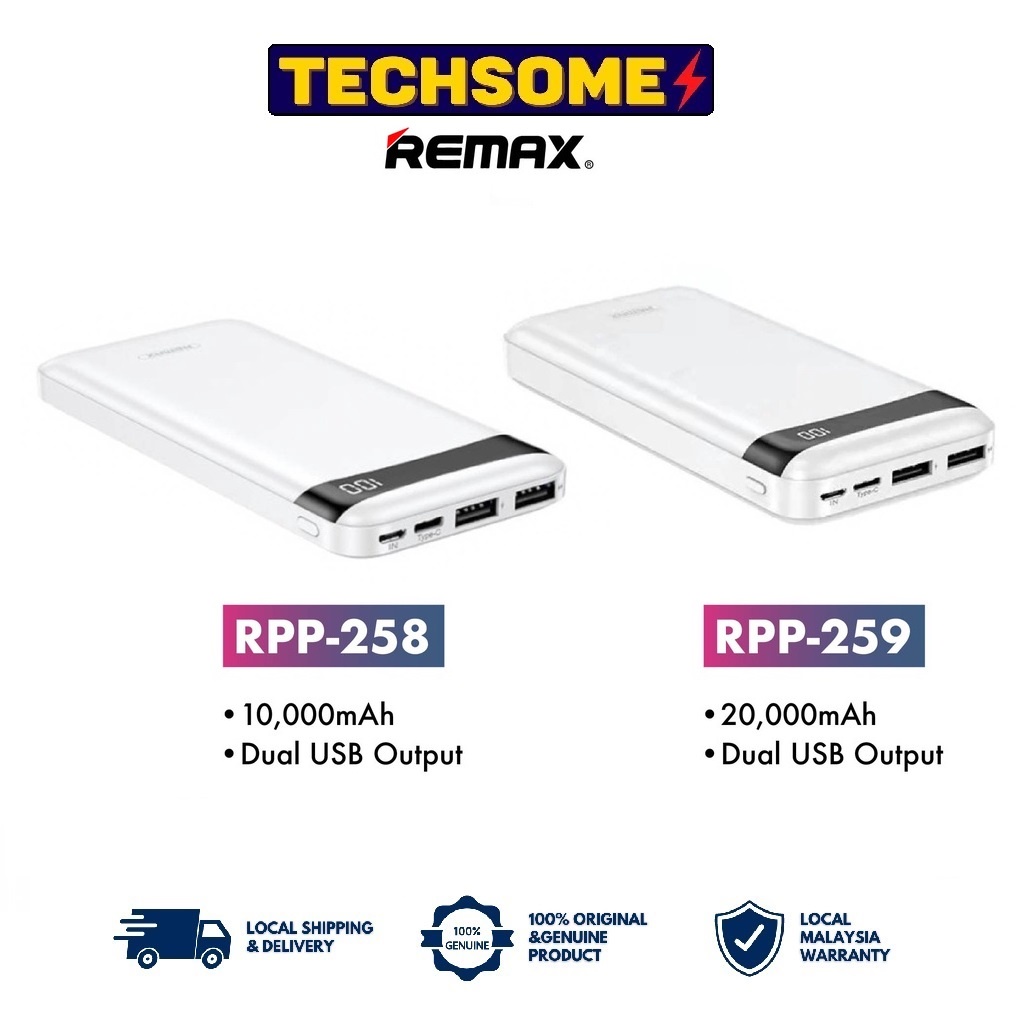 Remax RPP-258 / RPP-259 Green Series 2A Dual USB Output With LED ...