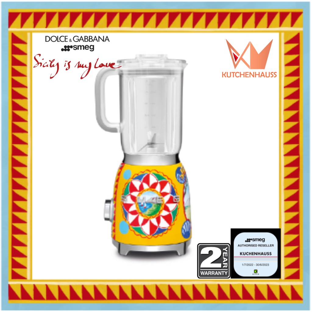 SMEG DOLCE & GABBANA Blender 1.5 Liter BLF01DGUK / SMEG D&G Mesin Pengisar 1.5 liter / KUTCHENHAUSS
