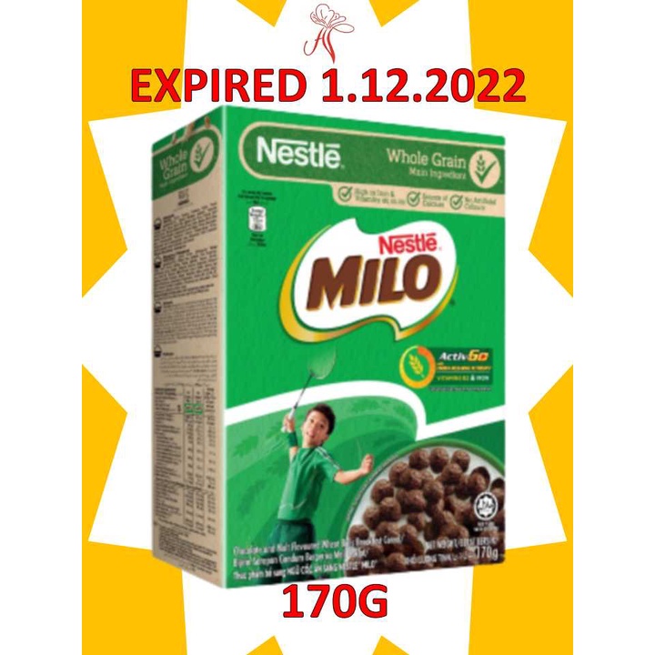 [SALE] Nestle Milo Cereals 170g Chocolate and Malt Wheat Balls